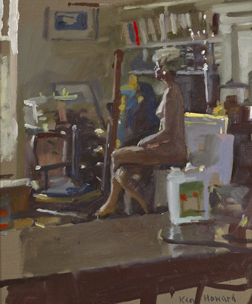 NUDE IN ORPEN' STUDIO by Ken Howard RA PNEAC (British, b.1932) at Whyte's Auctions