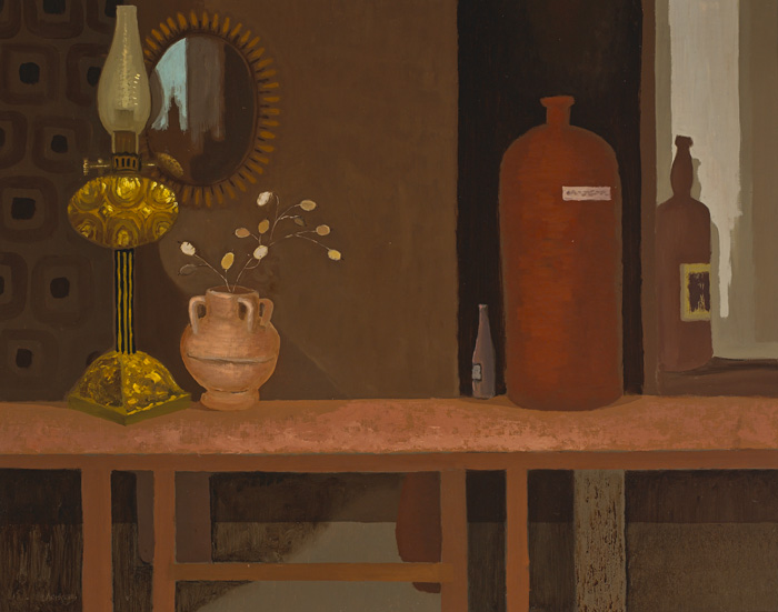 STILL LIFE WITH LAMP by Arthur Armstrong RHA (1924-1996) at Whyte's Auctions