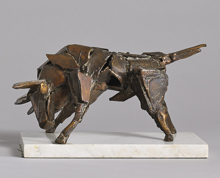 CHARGING BULL by John Behan sold for �4,200 at Whyte's Auctions