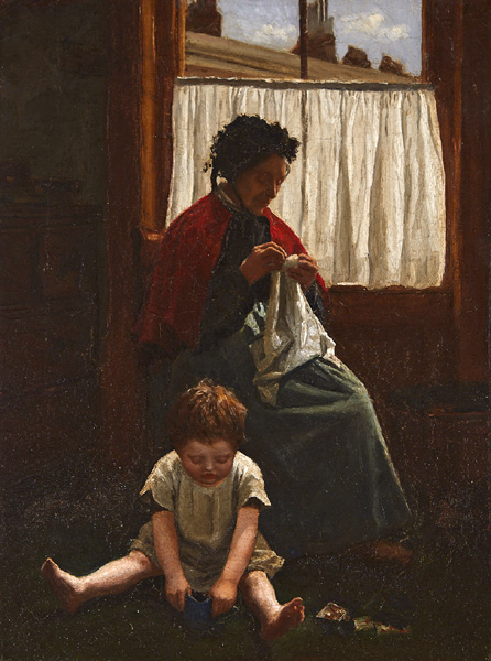 MOTHER AND CHILD by Aloysius C. O�Kelly (1853-1936) at Whyte's Auctions