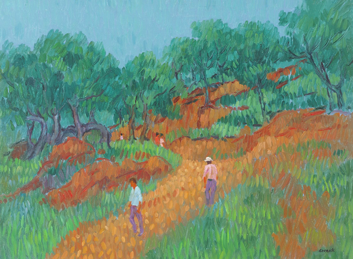 HILL ROUTE TO PUNTA LARA, NERJA, 1996 by Desmond Carrick sold for 750 at Whyte's Auctions