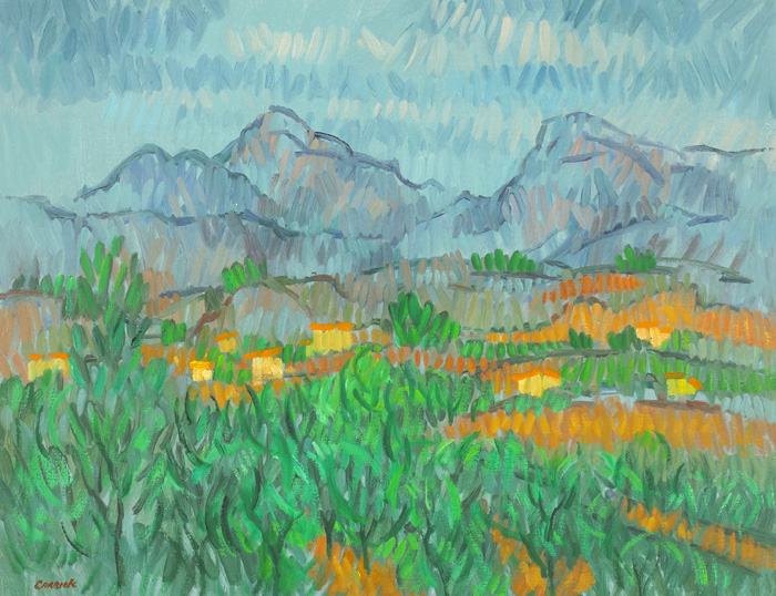 NORTH WIND OVER NERJA by Desmond Carrick RHA (1928-2012) at Whyte's Auctions