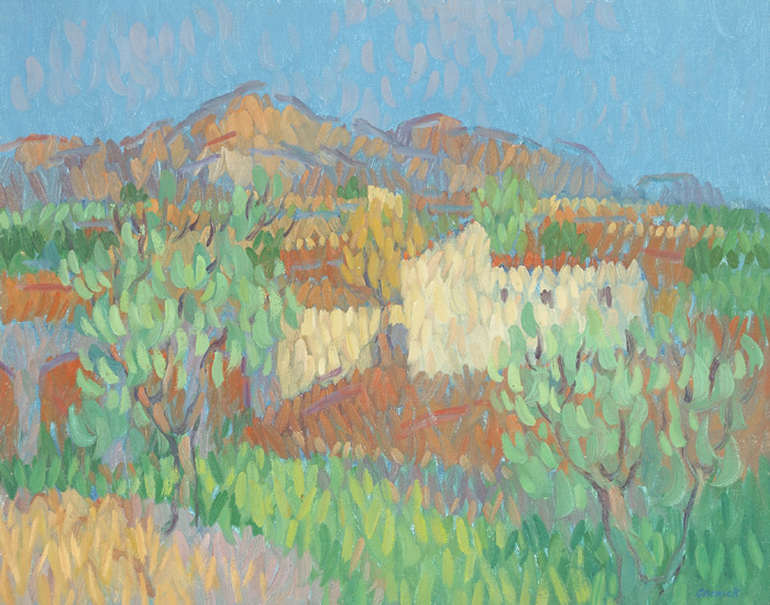 OLD FARMHOUSE AT NERJA by Desmond Carrick RHA (1928-2012) at Whyte's Auctions