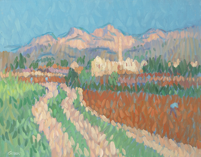 CART TRACKS AT EL CAPISTRANO by Desmond Carrick RHA (1928-2012) at Whyte's Auctions