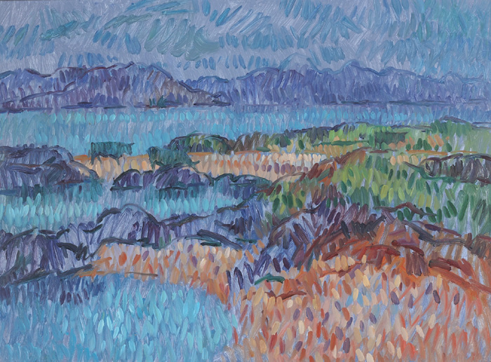 EAST QUARTER, INISHBOFIN by Desmond Carrick sold for �1,200 at Whyte's Auctions