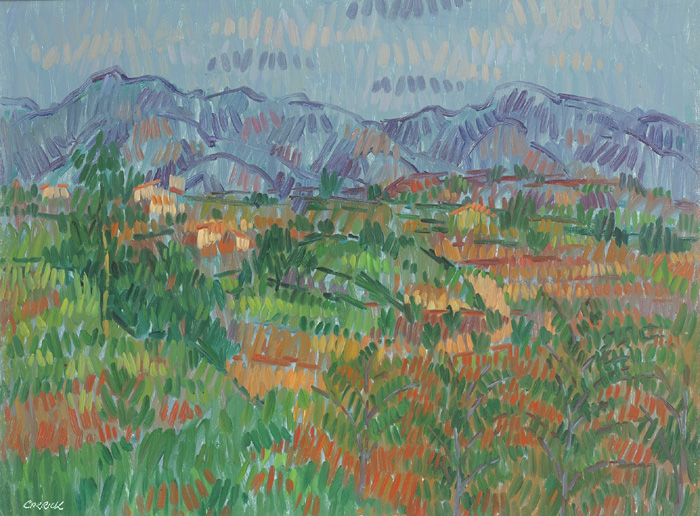 SUNDOWN IN THE VALLEY OF NERJA by Desmond Carrick sold for 700 at Whyte's Auctions
