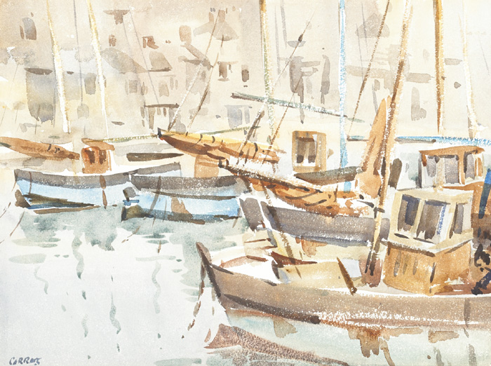 LONGA (SHIPS) by Desmond Carrick RHA (1928-2012) at Whyte's Auctions