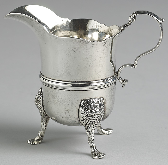 A George II Limerick silver cream jug by Joseph Johns at Whyte's Auctions