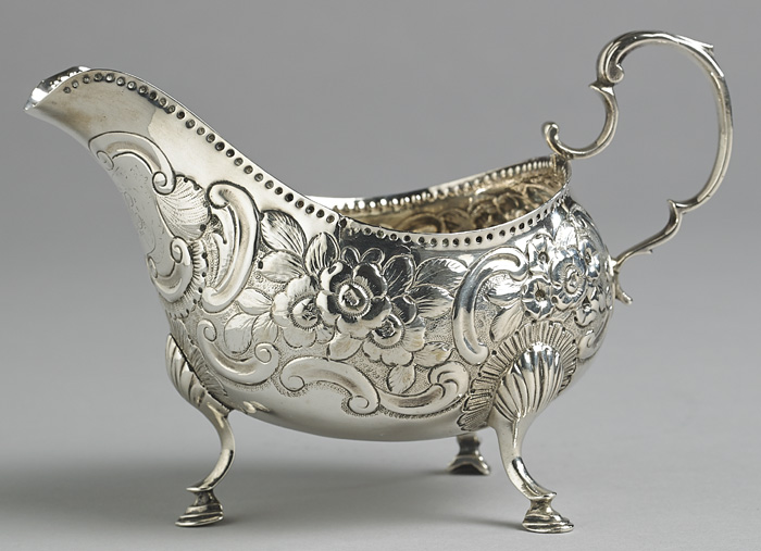A George III Irish silver sauce boat by Matthew West at Whyte's Auctions