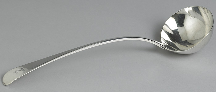 A George III silver Old English pattern soup ladle at Whyte's Auctions