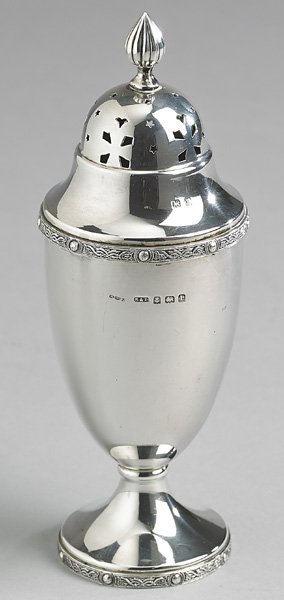 Silver sugar caster at Whyte's Auctions