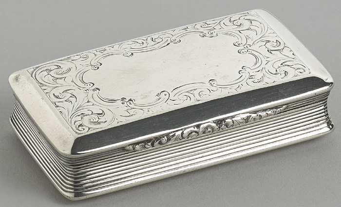 A Victorian silver snuff box by Nathaniel Mills at Whyte's Auctions
