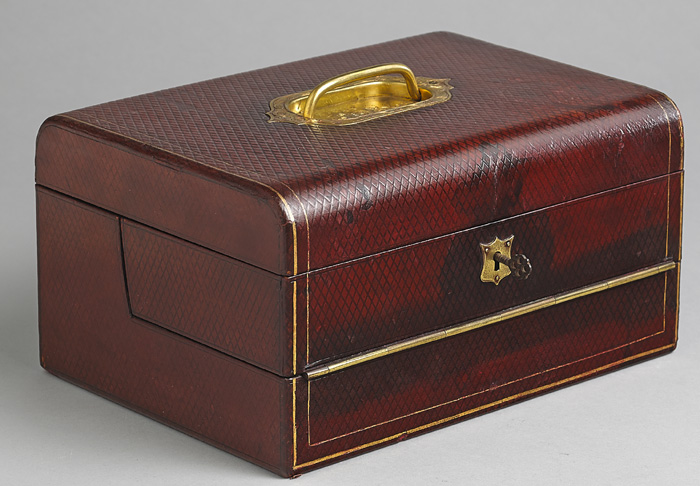 A Victorian hide-bound gentleman's dressing case at Whyte's Auctions