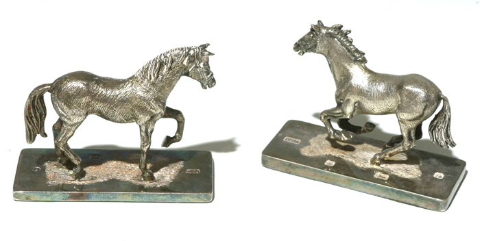 Silver horses at Whyte's Auctions