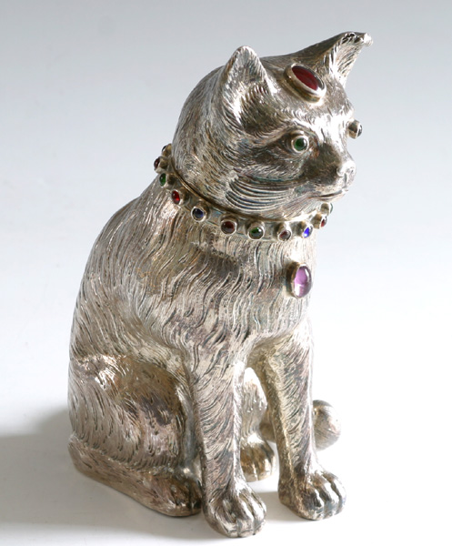 Silver Cat figure at Whyte's Auctions