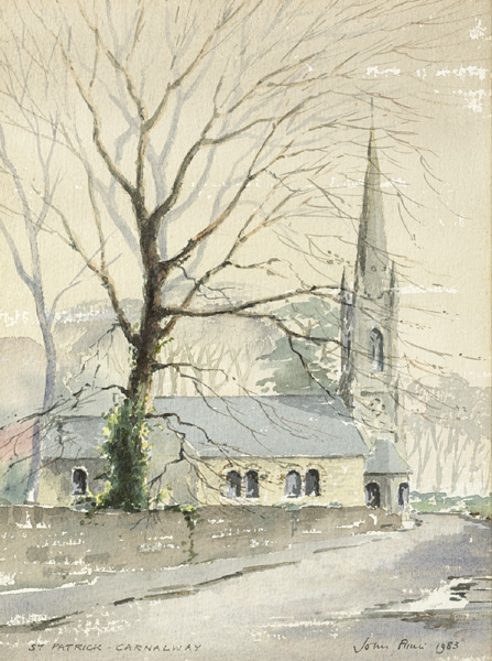 SAINT PATRICK'S CARNALWAY, 1983 and WINTER SUNSHINE, 1985 (A PAIR) by John Flinn  at Whyte's Auctions