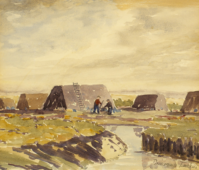 TURF CUTTERS by Diarmuid Larkin ANCA (1918-1989) at Whyte's Auctions