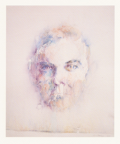 EIGHT PORTRAITS IN WORDS AND WATERCOLOUR, 1990 by Louis le Brocquy HRHA (1916-2012) at Whyte's Auctions