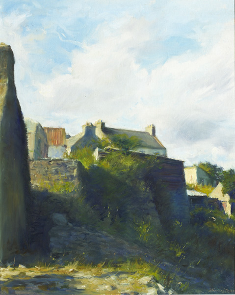 HOUSE AT PORTNABLAGH, 1983 by Thomas Ryan sold for 1,800 at Whyte's Auctions