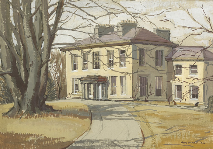 NEWTOWN HOUSE, TERMONFECKIN, COUNTY LOUTH, 1944 by Bea Orpen sold for �850 at Whyte's Auctions