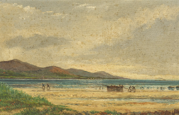 SEINE FISHERS ON BULL ISLAND, DUBLIN by George J. Nairn (fl1880-1936) at Whyte's Auctions