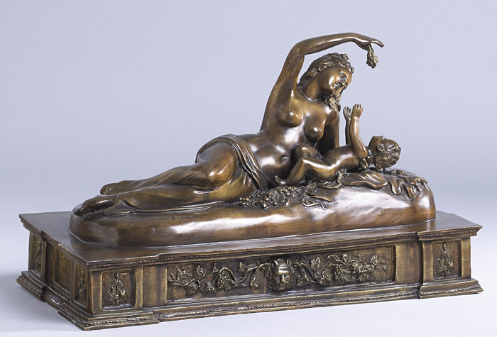 INO AND BACCHUS, 1851 by John Henry Foley sold for �5,800 at Whyte's Auctions