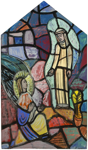 ANNUNCIATION, c.1938 by Evie Hone sold for 4,200 at Whyte's Auctions