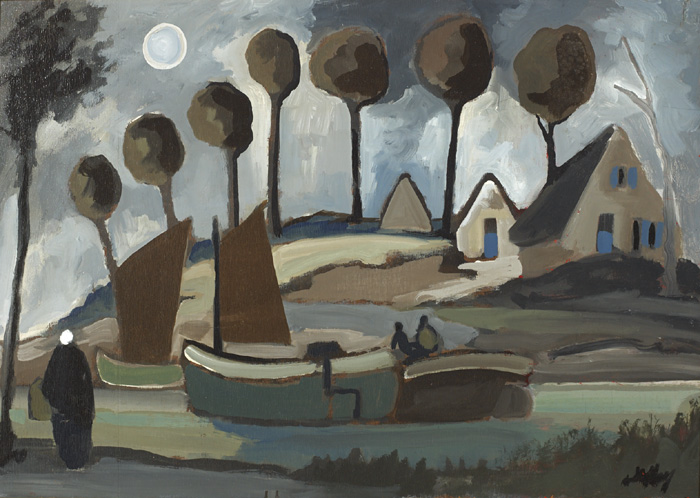 WATCHING THE BOATS by Markey Robinson sold for 2,500 at Whyte's Auctions