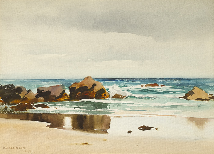 BEACH SCENE, 1933 by Frank Egginton RCA (1908-1990) at Whyte's Auctions