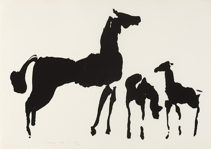 THE TIN. MARE AND FOALS, 1969 by Louis le Brocquy HRHA (1916-2012) at Whyte's Auctions