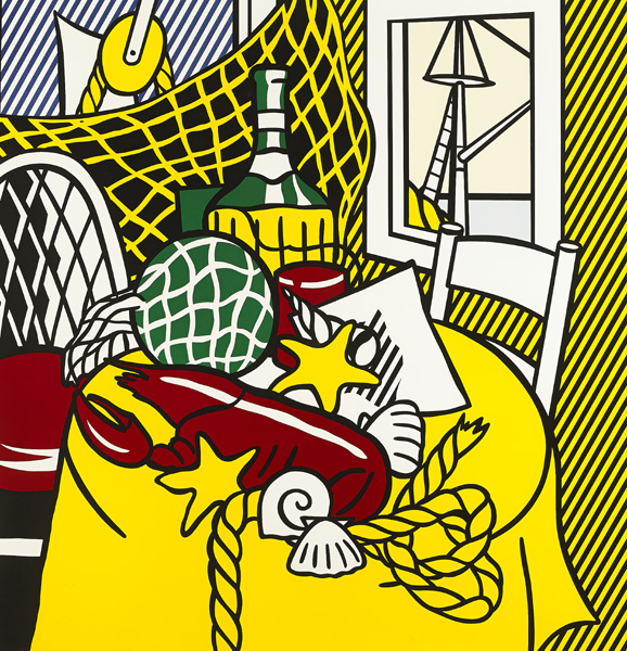 STILL LIFE WITH LOBSTER, 1974 by Roy Lichtenstein sold for �21,000 at Whyte's Auctions