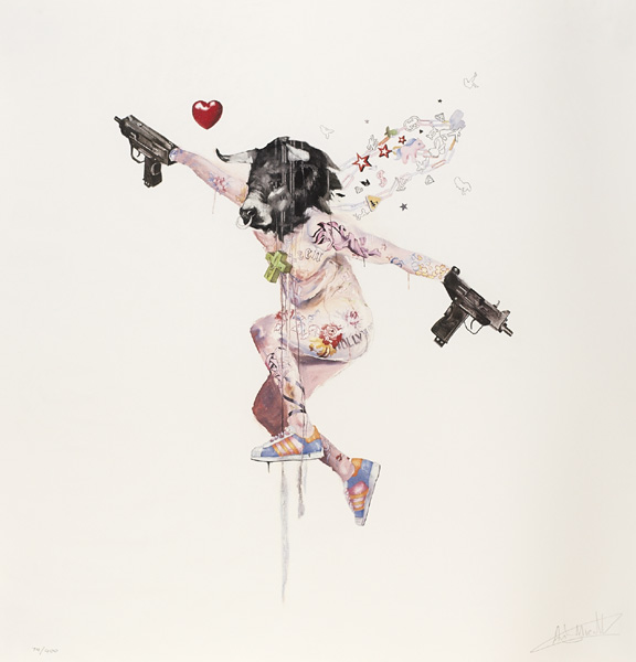 UZI LOVER 1 and UZI LOVER 2 (A PAIR) by Antony Micallef (British, b.1975) at Whyte's Auctions