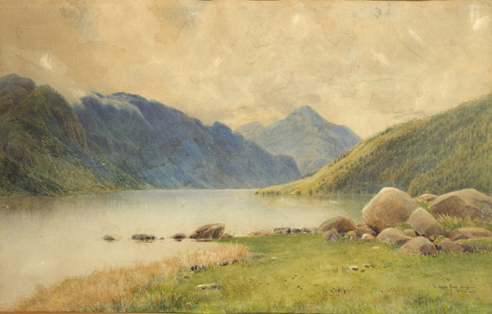 LAKE GRAVEN, EIDE, NORWAY and FARLANDS FJORD, NORWAY (A PAIR) by A. B. Wynne (c.1850-c.1910) (c.1850-c.1910) at Whyte's Auctions