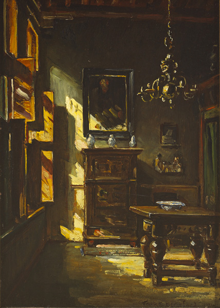 DUTCH INTERIOR, 1914 by Frank Beresford sold for �900 at Whyte's Auctions