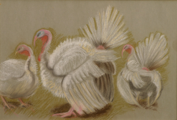 THREE WHITE TURKEYS at Whyte's Auctions