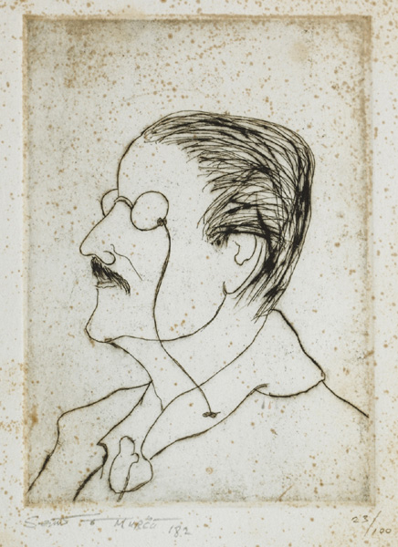 PORTRAIT OF JAMES JOYCE by Se�n � Murc�  at Whyte's Auctions