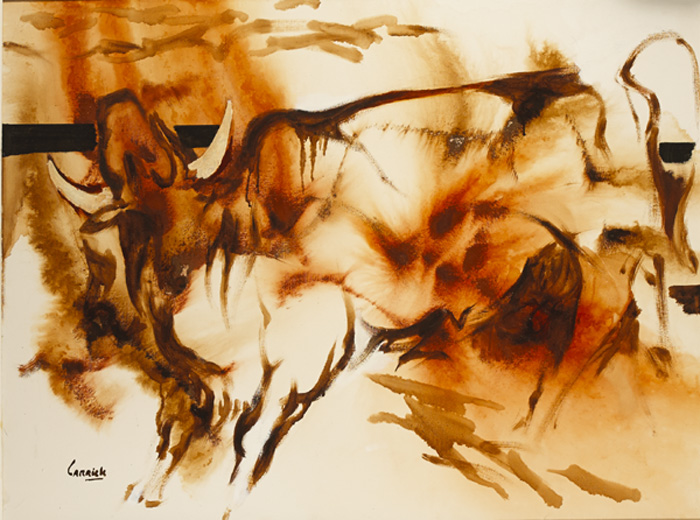 BULLS by Desmond Carrick RHA (1928-2012) at Whyte's Auctions