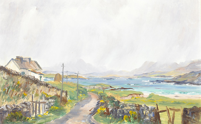 EAST END, INISHBOFIN by Stanley Pettigrew sold for �200 at Whyte's Auctions
