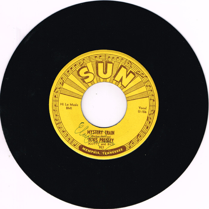 Elvis Presley, Mystery Train / I Forgot to Remember to Forget, 1955, Sun Records number 223. at Whyte's Auctions