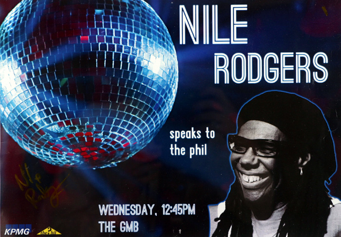 Nile Rogers Signed Poster at Whyte's Auctions