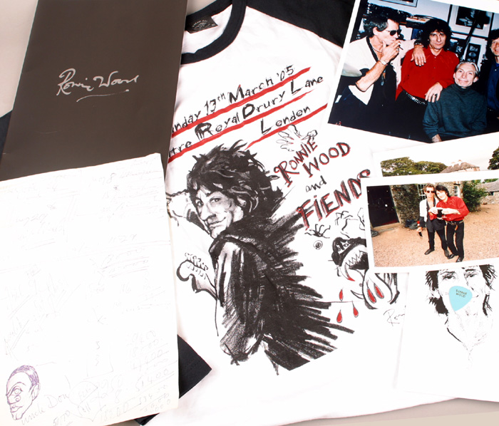 Rolling Stones, Ronnie Wood at Whyte's Auctions