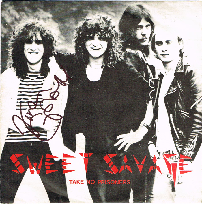 Sweet Savage, Take No Prisoners, signed by Vivian (Vinny) Campbell at Whyte's Auctions