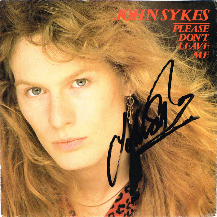 John Sykes, Please Don't Leave Me, featuring Phil Lynnot on vocals, signed and Ron McQueen, Look at Love Bleed at Whyte's Auctions