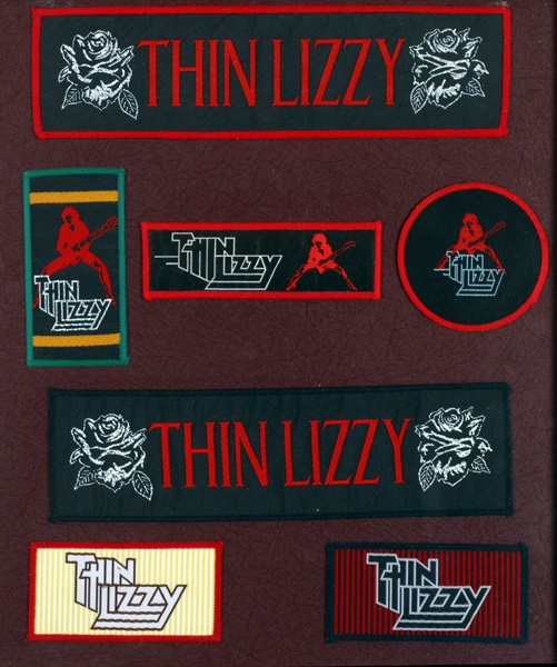 Thin Lizzy, cloth patches, at Whyte's Auctions