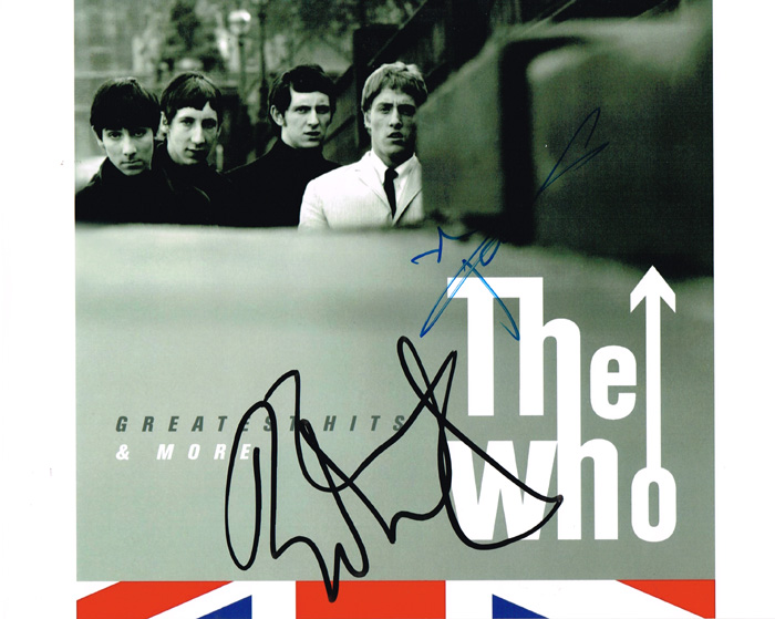 The Who, signed promotional material at Whyte's Auctions