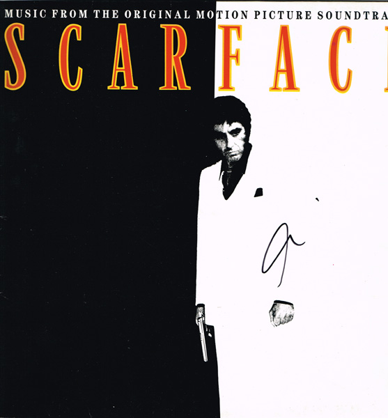 Al Pacino, Scarface, soundtrack, signed at Whyte's Auctions