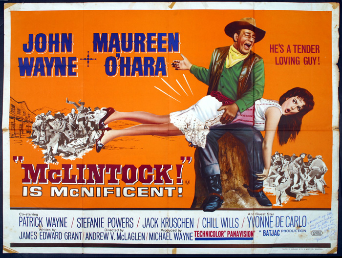 McClintock! Signed by John Wayne's son at Whyte's Auctions