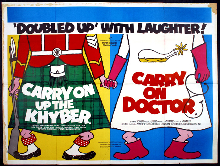 Carry On Up the Khyber and Carry on Doctor, double bill at Whyte's Auctions