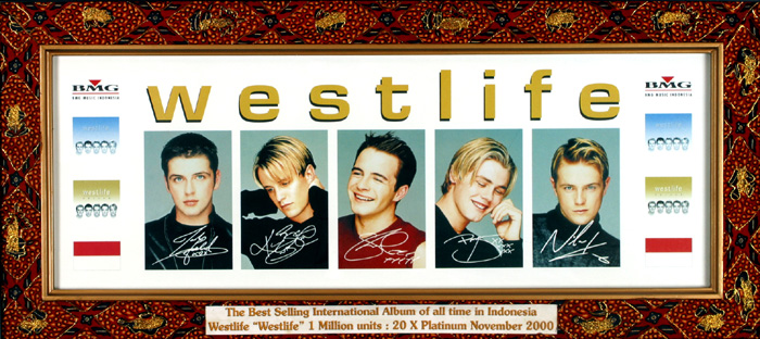 Westlife, 'Westlife' at Whyte's Auctions