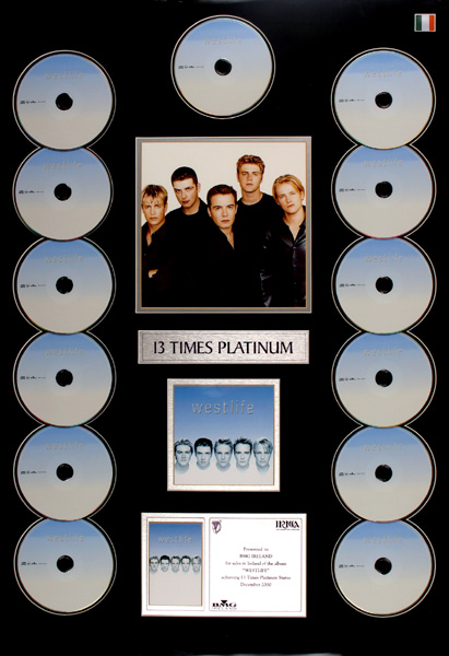 Westlife, 13 Times Platinum at Whyte's Auctions